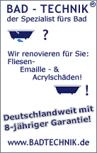 Badewannen-, Aryl-, Emaille- und Fliesenreparaturen